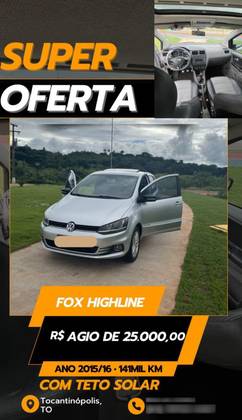 VOLKSWAGEN FOX 1.6 MSI HIGHLINE 16V FLEX 4P MANUAL